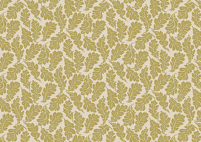 Land & Shore Oak Leaf, Ochre - Twist&Fit Roman Blind - Image 8